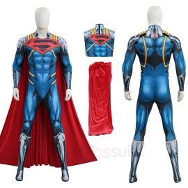 Comics Blue Prime SuperHero Cosplay Costume Print Jumpsuit