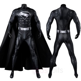 Clark Kent Cosplay Costume Legacy Black Jumpsuit