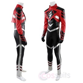 Wally West Cosplay Costume Red Wally West Suit Premium