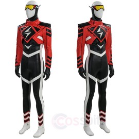 Superhero Speed Force Wally West Cosplay Costume Full Set