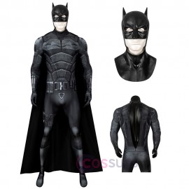 Bruce Wayne Cosplay Costume Robert Pattinson 2021 Movie Suit