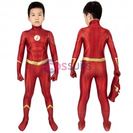 Kids TF S6 Cosplay Costume Barry Allen Halloween Children Costumes