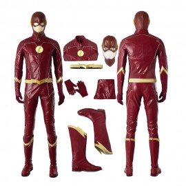 TF S4 Barry Allen Cosplay Costume Superhero Barry Allen Cosplay Suit