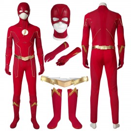 TF Season 6 Suit Deluxe Barry Allen Cosplay Costume