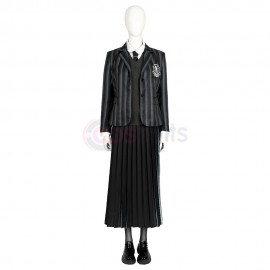 The Addams Family Cosplay Costumes Wednesday Addams Halloween Outfit