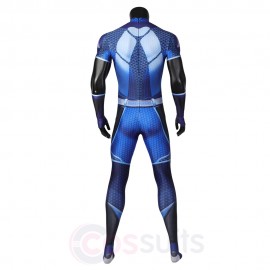 The Boys A-train Cosplay Costume A-train Spandex Printed Jumpsuit