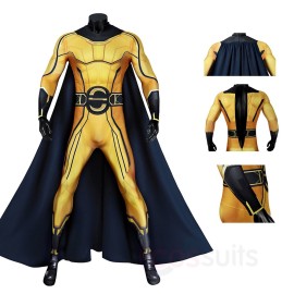 Thunderbolts Sentry Robert Reynolds Cosplay Costume with Cape Jumpsuit for Halloween