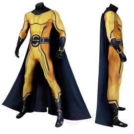 Thunderbolts Sentry Robert Reynolds Cosplay Costume with Cape Jumpsuit for Halloween