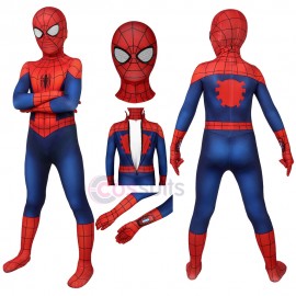 Kids Ultimate Spider-Man Suit Peter Parker Cosplay Costume For Children Halloween