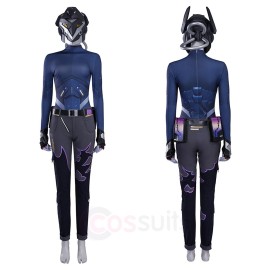 Valorant Vyse Cosplay Costume Women Game Theme Party Outfit