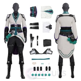 Game Valorant Sentinel Sage Cosplay Costume Top-Level Design for Fans