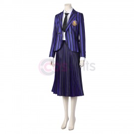 Wednesday The Addams Family Nevermore Academy uniform Enid Sinclair Bianca Barclay Cosplay Costumes Halloween