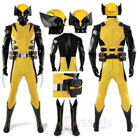 Wolverine Yellow Suit Cosplay Costume Premium Edition