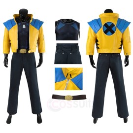 Marvel Rivals Wolverine Yellow Cosplay Costume Men's Classic Superhero Suit