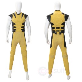 PS5 Wolverine Yellow Cosplay Costume Game Edition Superhero Jumpsuit