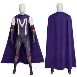Magneto Cosplay Costume X-Men 97 Halloween Cloak Jumpsuit with Scarf