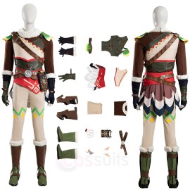 Link Snowquill Set Cosplay Costume Zelda Tears of the Kingdom Cosplay Suits