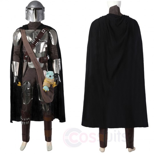 The Mandalorian Cosplay Costume Vest Pants Cloak NO Armor - Foto 5
