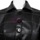 2021 Movie Cruella de Vil Black Leather Cosplay Costume