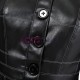 2021 Movie Cruella de Vil Black Leather Cosplay Costume