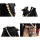 Black Myth Wukong Ebongold Silk Robe Cosplay Costumes