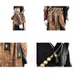 Black Myth Wukong Ebongold Silk Robe Cosplay Costumes