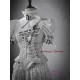 Madhouse Distressed Fishbone Waist Belt for Gothic Style