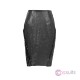 Shadow Stalker Gothic PU Leather A-Line Skirt