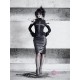 Shadow Stalker Gothic PU Leather A-Line Skirt
