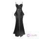 Shadow Stalker Gothic Bodycon Cami Dress with Mermaid Hem