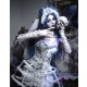 Corpse Bride Halloween Gothic Corset Top with Petticoat