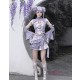 Dragon in Wisteria Japanese Princess Sleeve Dress