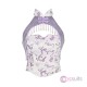 Dragon in Wisteria Crystal Tassel Crop Top