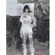 Madhouse Distressed Knit Off-Shoulder Top
