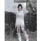 Madhouse Distressed Knit Off-Shoulder Top