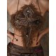 Vintage Distressed Cross Strap Tank Top