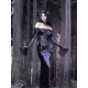 Moon Goddess Off-Shoulder Velvet Halloween Gown