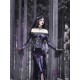 Moon Goddess Off-Shoulder Velvet Halloween Gown