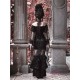 Halloween Lantern Sleeve Lace Blouse