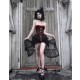 Blood Supply Alice Dark Gothic Corset and Lace-Up Set in Red