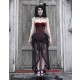 Blood Supply Alice Dark Gothic Corset and Lace-Up Set in Red