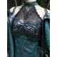 Evil Snake Qipao Style Slit Dress