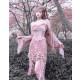 The Sakura Fairy Velvet Lace Dress