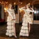 Blood Supply Sparkling Diamonds Ruffled Bow Lace-Up Irregular Gothic Elegant Lolita Skirt & Corset Set