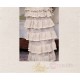 Blood Supply Sparkling Diamonds Ruffled Bow Lace-Up Irregular Gothic Elegant Lolita Skirt & Corset Set