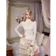 Blood Supply Sparkling Diamonds Ruffled Bow Lace-Up Irregular Gothic Elegant Lolita Skirt & Corset Set