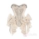 Blood Supply Sparkling Diamonds Ruffled Bow Lace-Up Irregular Gothic Elegant Lolita Skirt & Corset Set