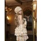 Blood Supply Sparkling Diamonds Ruffled Bow Lace-Up Irregular Gothic Elegant Lolita Skirt & Corset Set