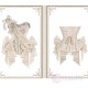 Blood Supply Sparkling Diamonds Ruffled Bow Lace-Up Irregular Gothic Elegant Lolita Skirt & Corset Set