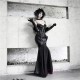 Blood Supply Gothic Bodycon Cami Dress Evening Gown PU Leather Mermaid Dress
